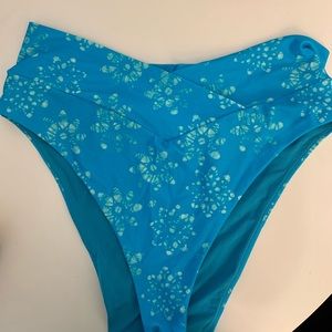 Aerie High Cut Cheeky Bikini Bottom - Size L